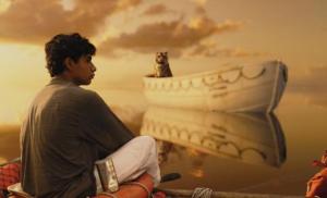 Pi Patel and the tiger Richard Parker learn to survive in Life Of Pi.